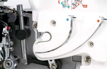 Juki mo 734de inrijgen kleurcode